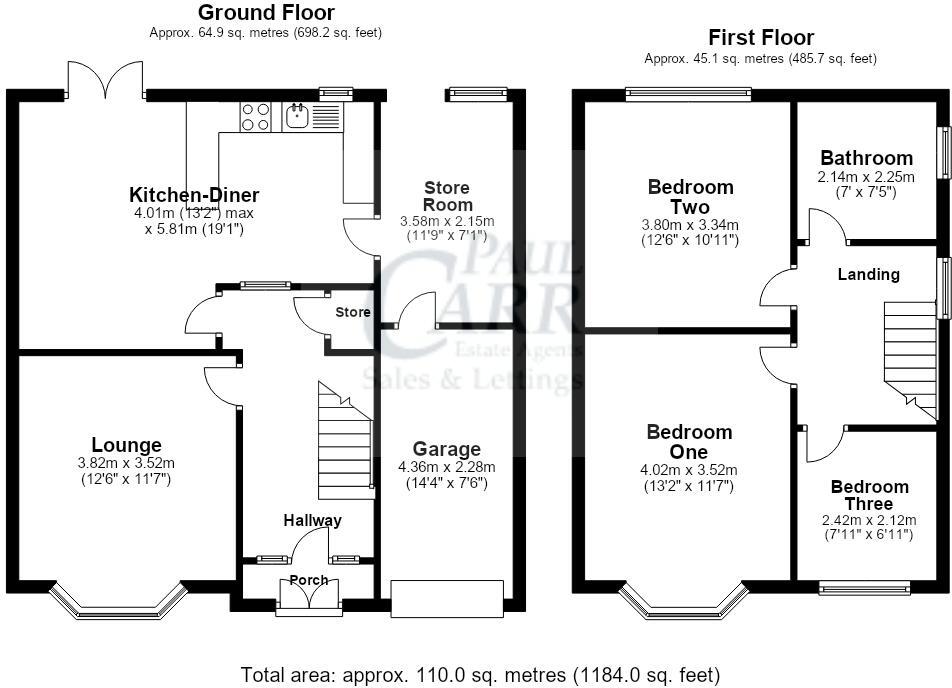 Walsall Road, Cannock floorplan