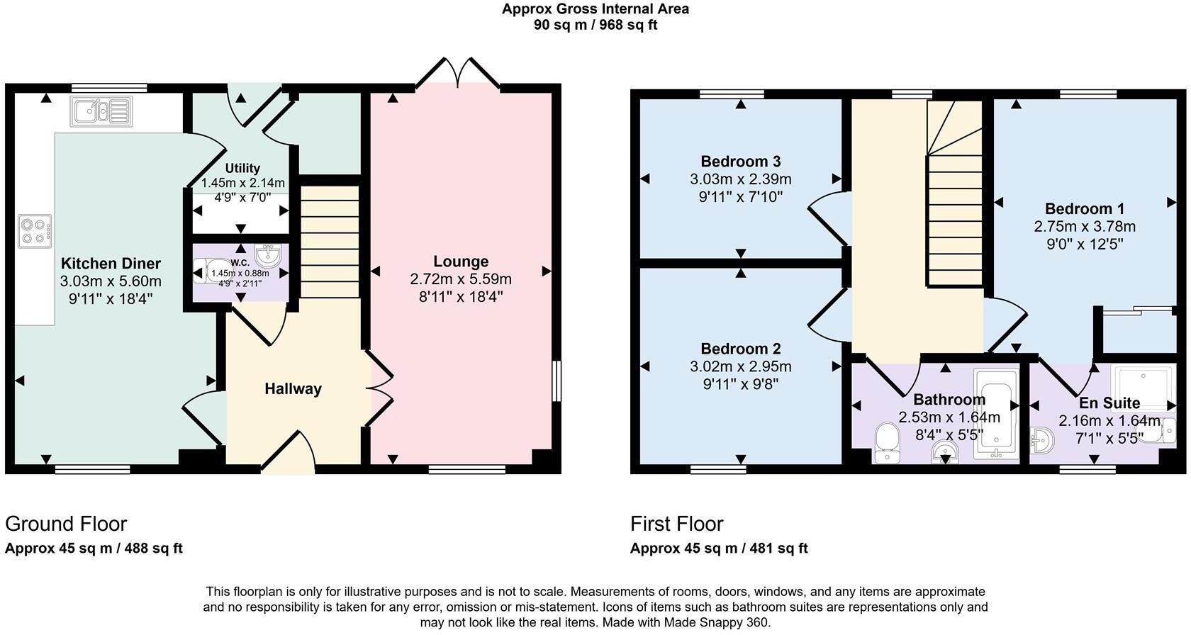 Freemans Way, Greens Norton. floorplan