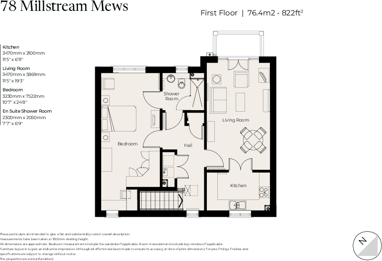 No. 78 Millstream Mews, Richmond Villages Letcombe Regis, South Street, Letcombe Regis, Oxfordshire OX12 9JY floorplan