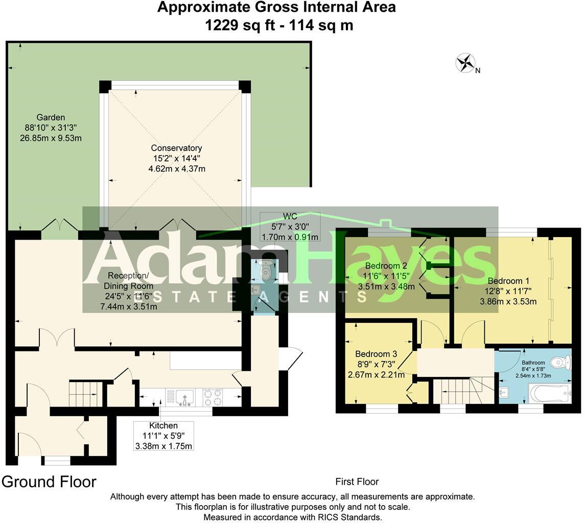 Edwyn Close, Barnet, EN5 floorplan