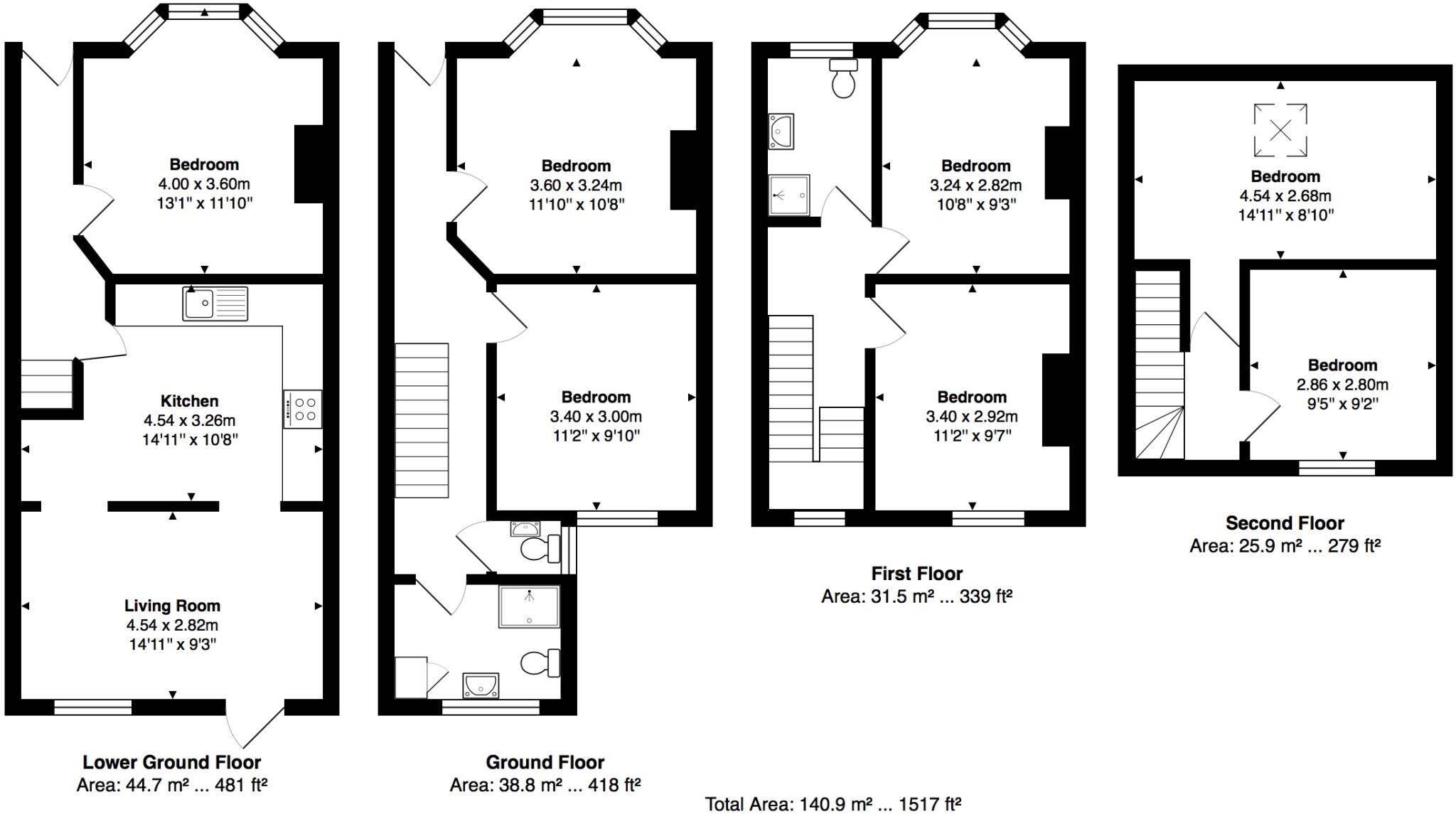 Gordon Road, Brighton, East Sussex, BN1 floorplan