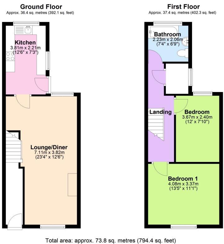 Alney Terrace, Gloucester, GL1 floorplan