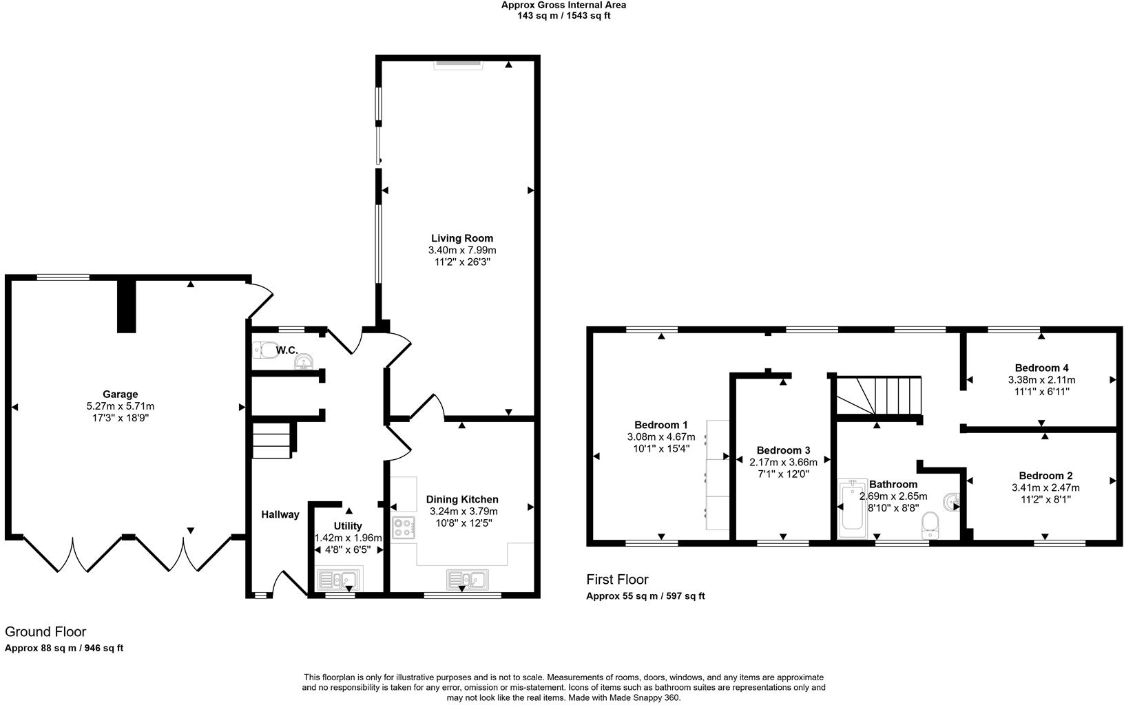 Northage Close, Quorn floorplan