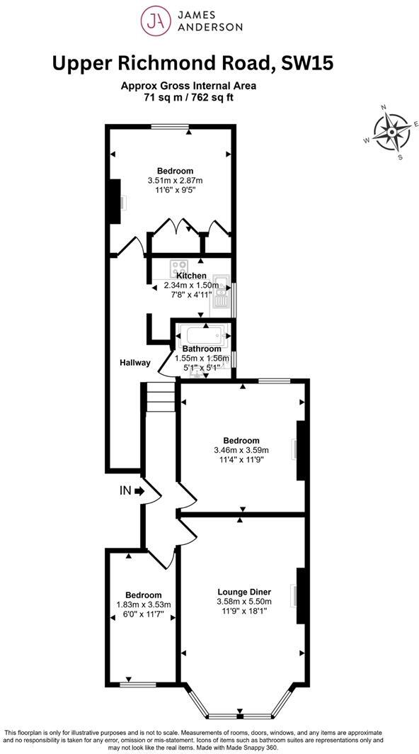 Upper Richmond Road West, London floorplan