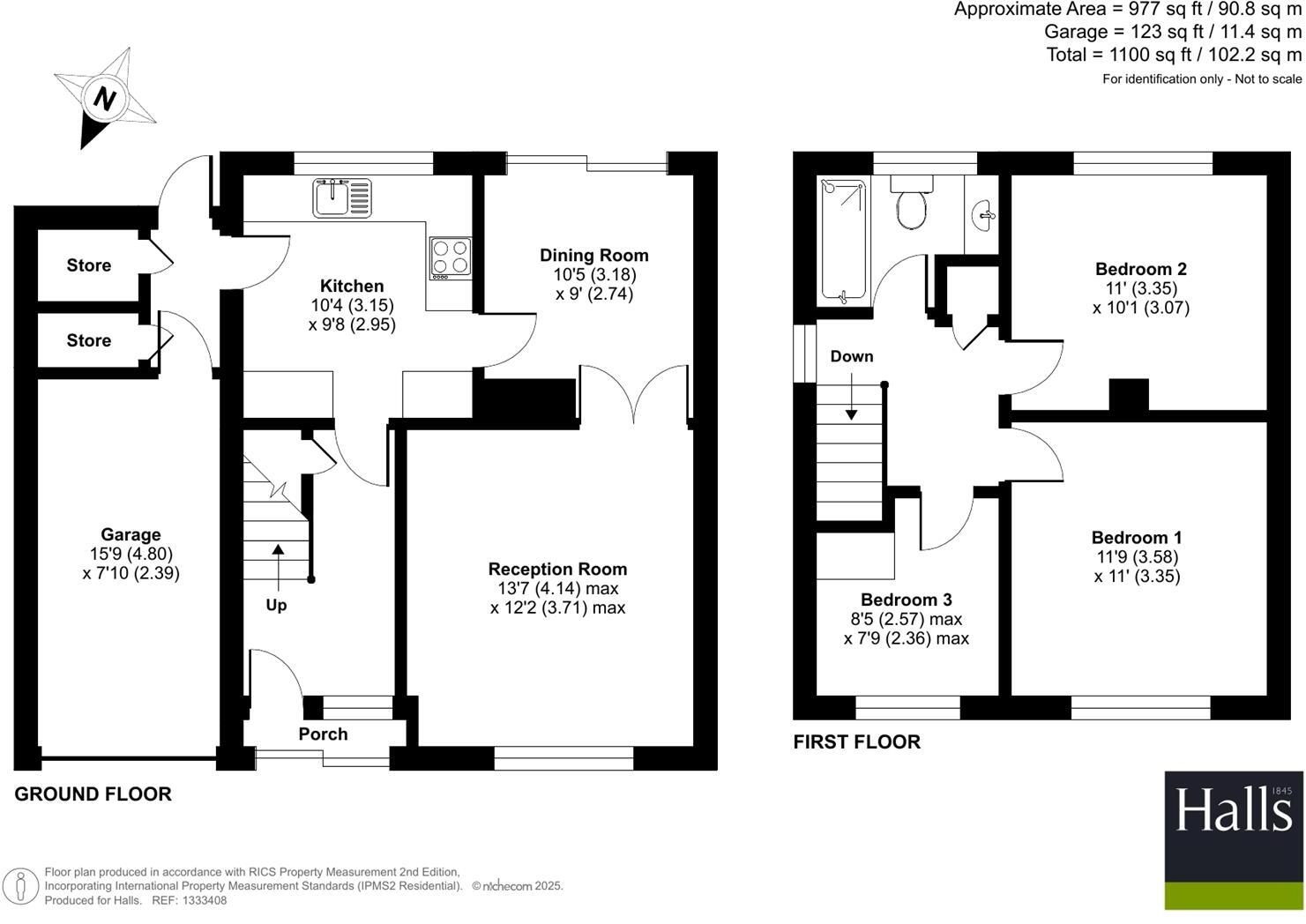 8 Broad Oak Crescent, Bayston Hill, Shrewsbury, SY3 0ND floorplan