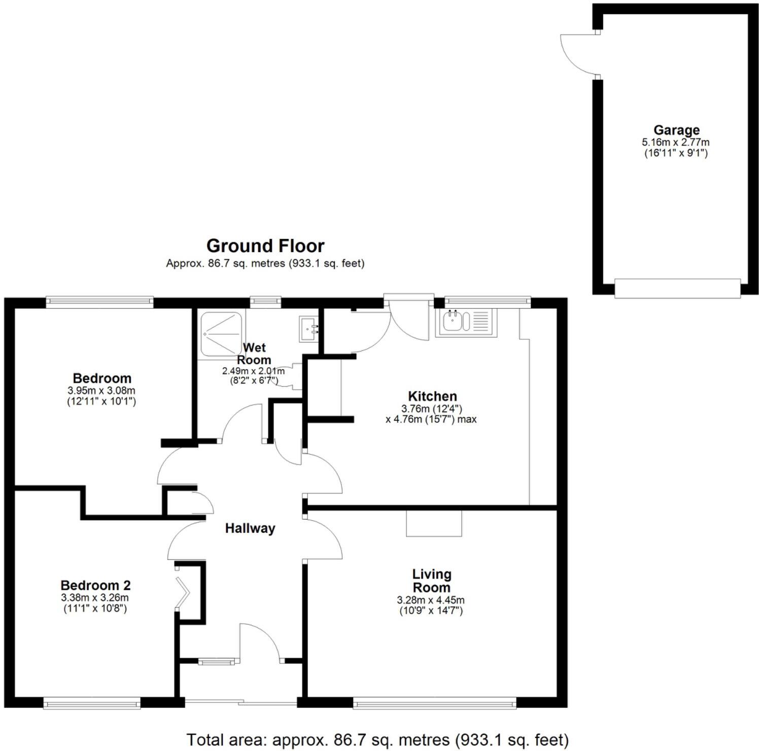 A well proportioned bungalow with great potential on Blackstope Lane, Retford floorplan