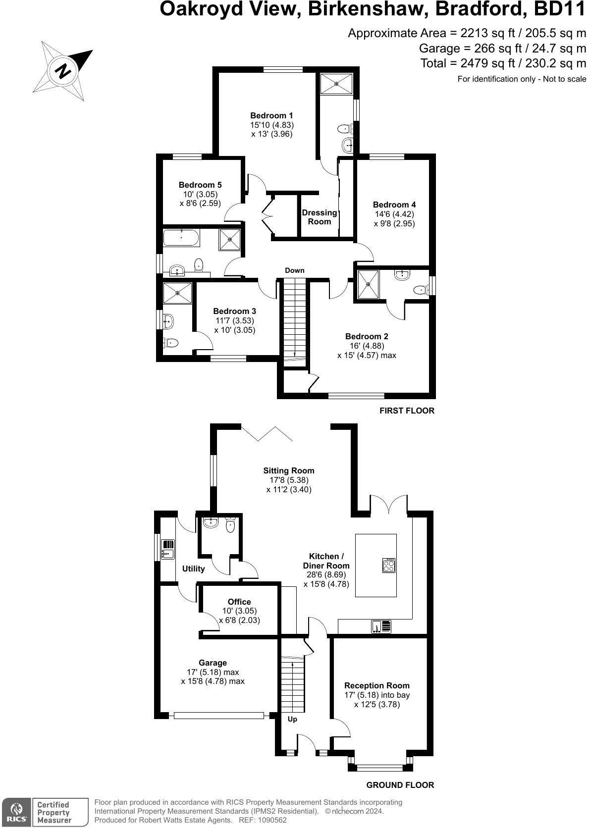 Oakroyd View, Birkenshaw, Bradford, West Yorkshire, BD11 floorplan