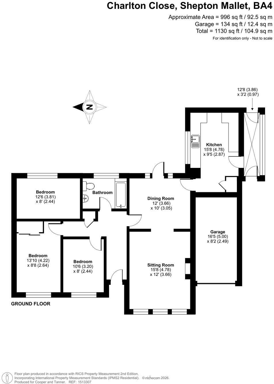 Charlton Close, Shepton Mallet, BA4 floorplan