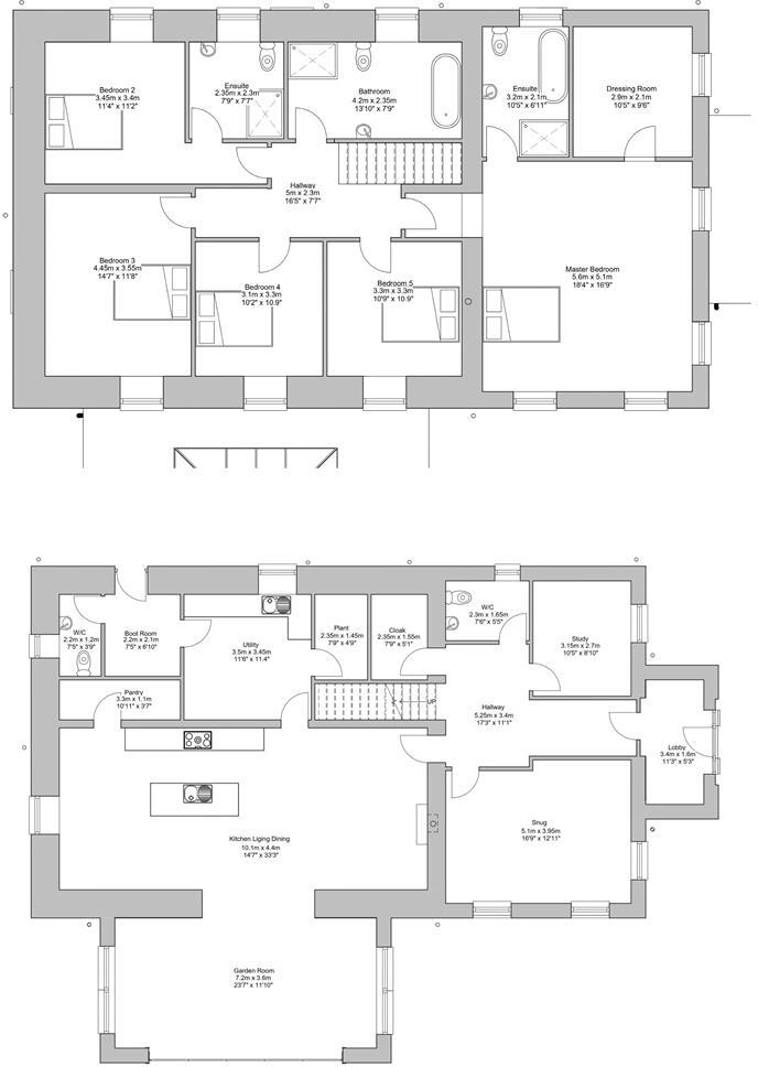 The Hall, Halliwell Farm, Heighington floorplan