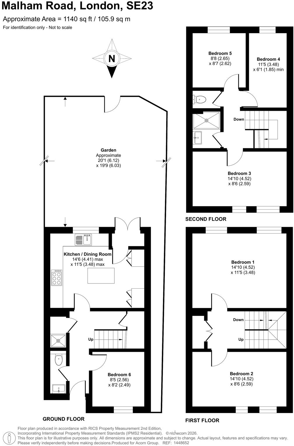 Malham Road, London floorplan