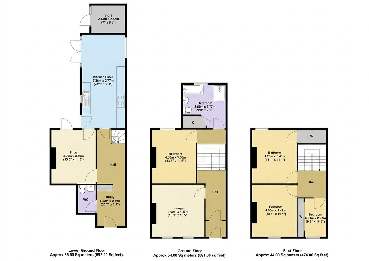 9 Harraby Green Road, Carlisle floorplan
