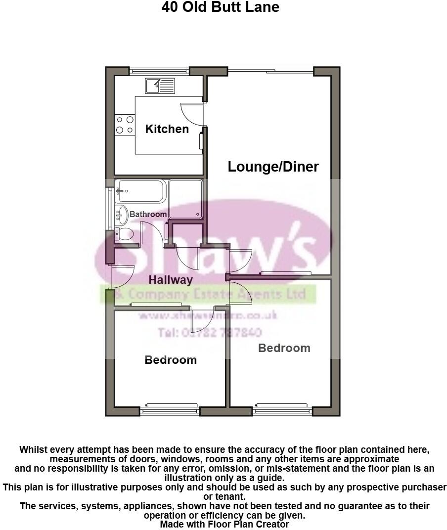 Old Butt Lane, Talke, Stoke-on-Trent floorplan