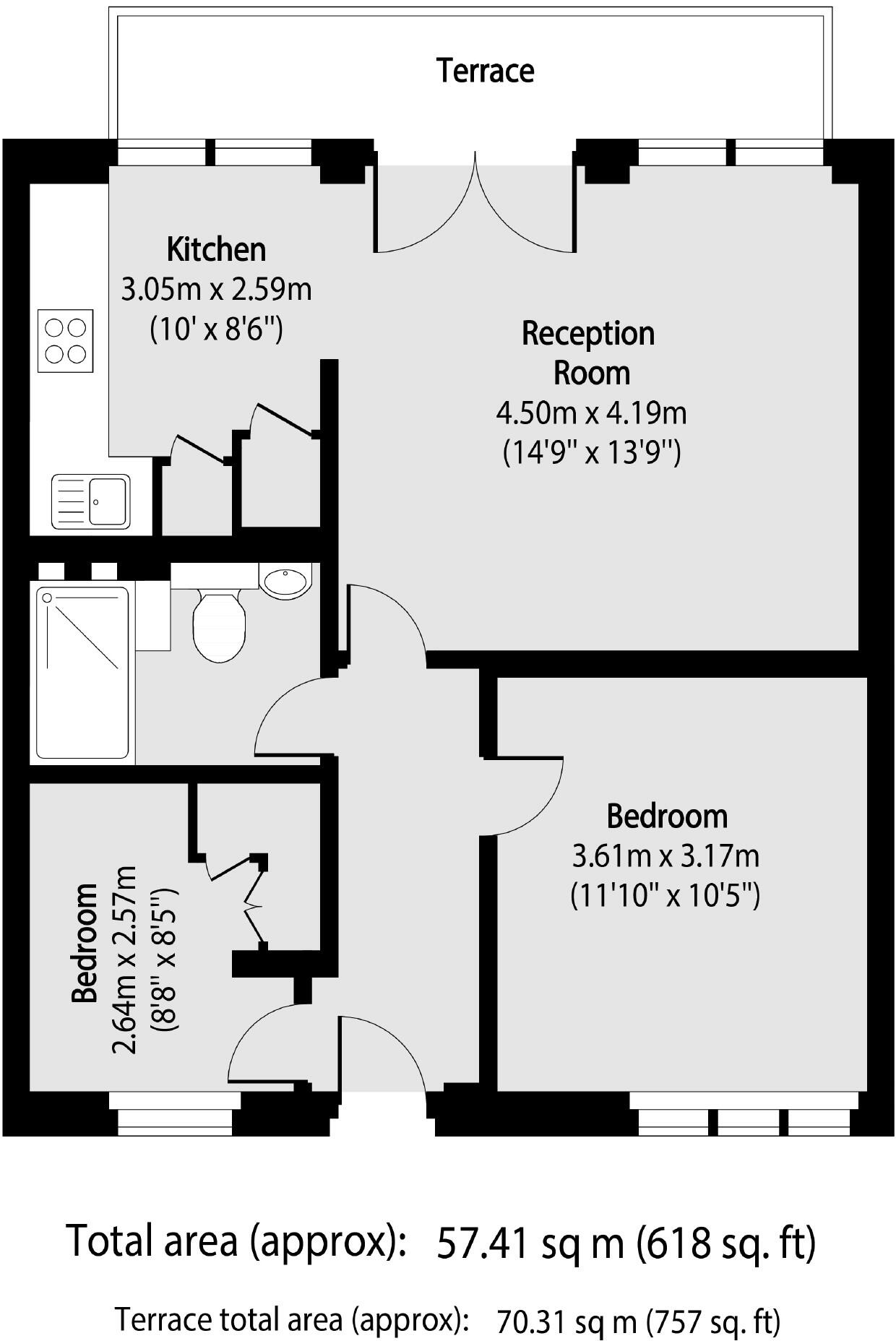 Arden Crescent, Canary Wharf floorplan