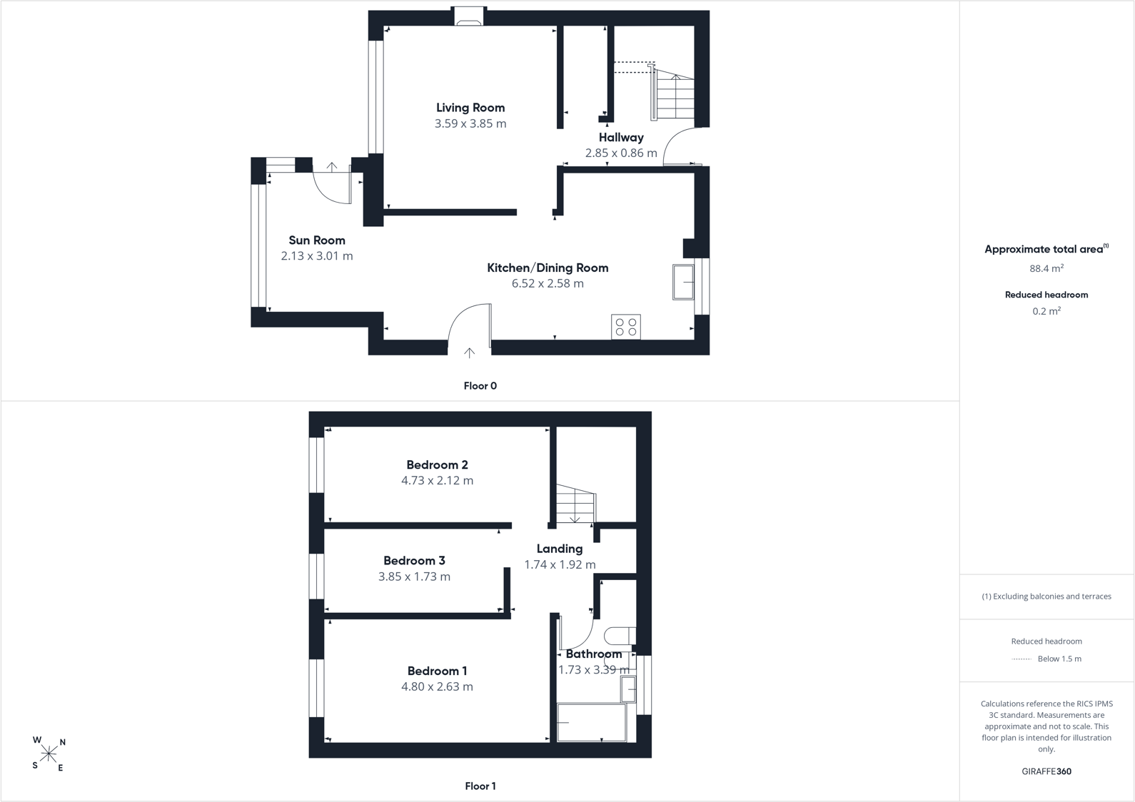 Coniston Drive, Workington, Cumbria, CA14 floorplan