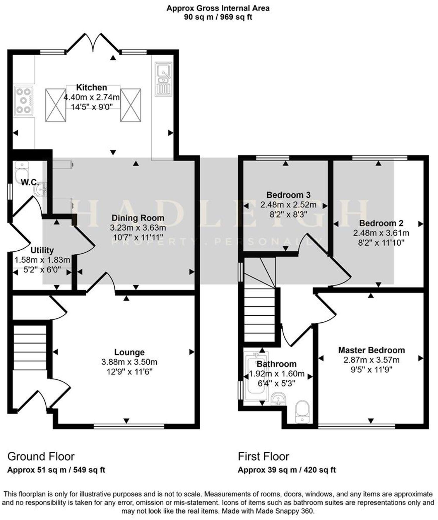 West Pathway, Birmingham, B17 floorplan