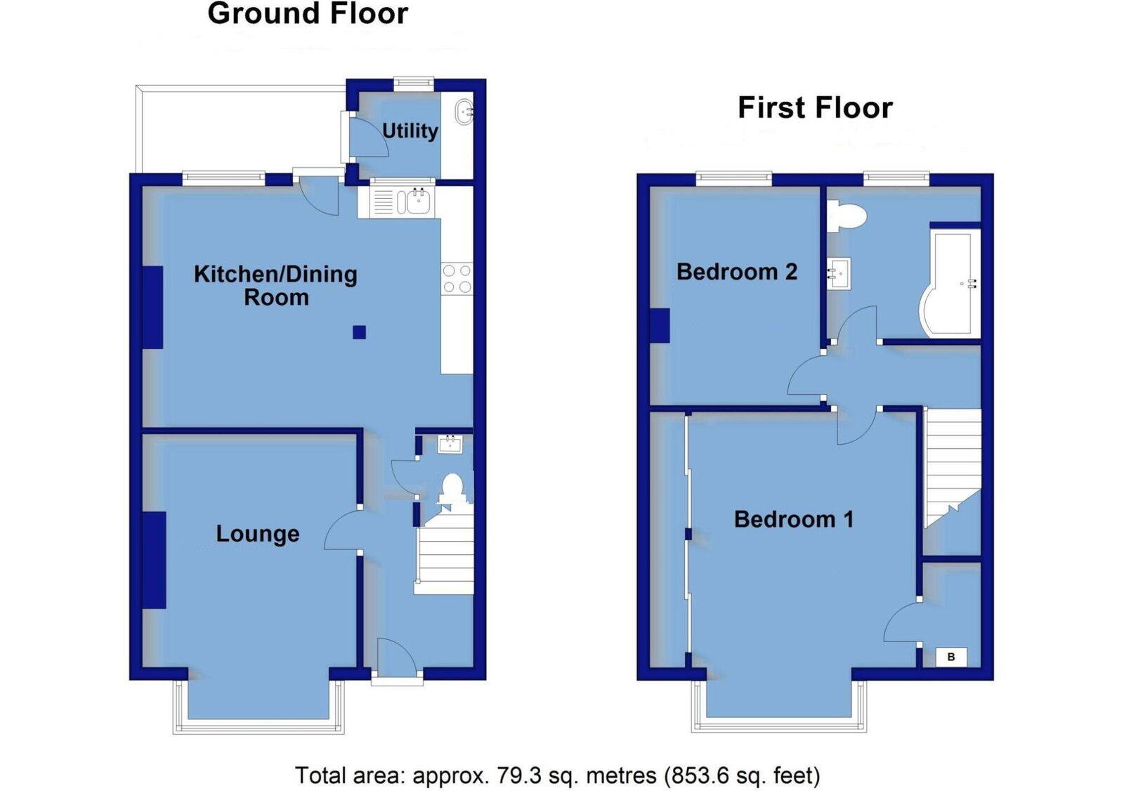 Chantry Avenue, Bideford, Devon, EX39 2QW floorplan