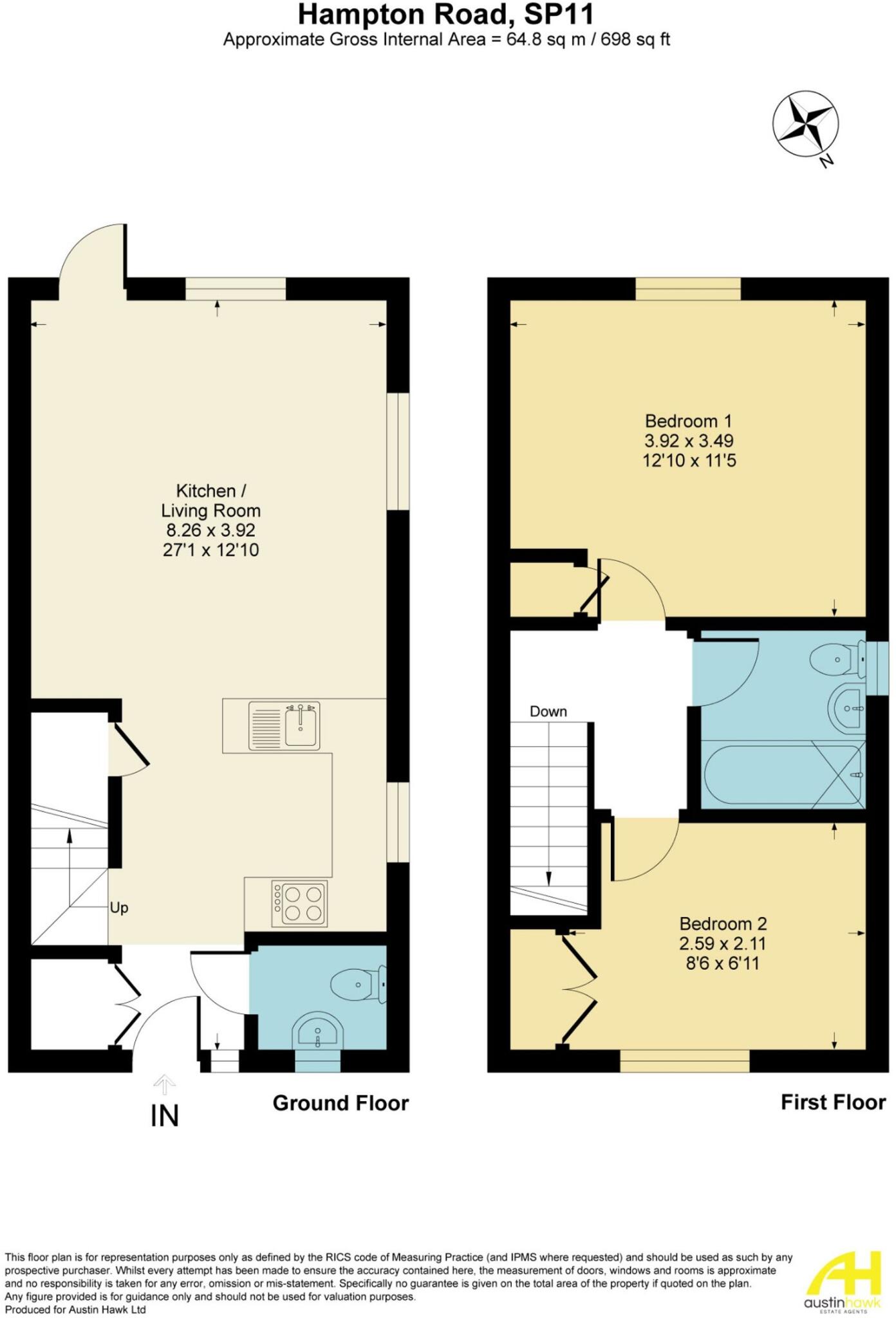 Hampton Road, Andover, SP11 floorplan