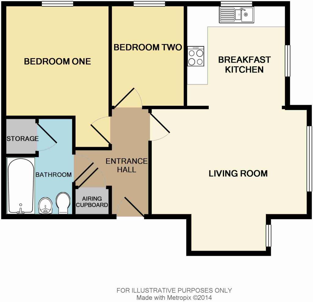 Caroline Court, Burton-on-Trent, Staffordshire, DE14 floorplan