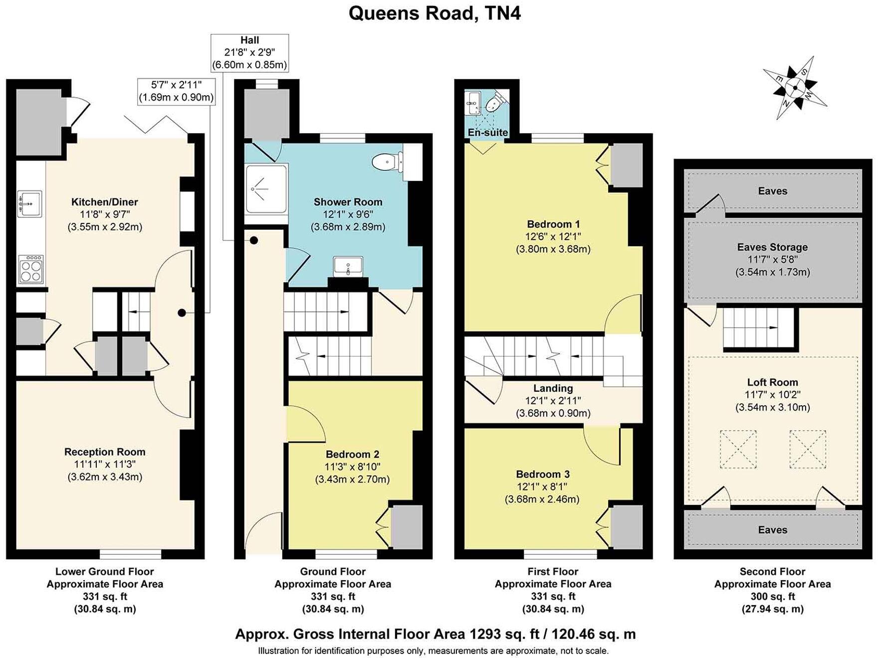 Queens Road, Tunbridge Wells, TN4 floorplan