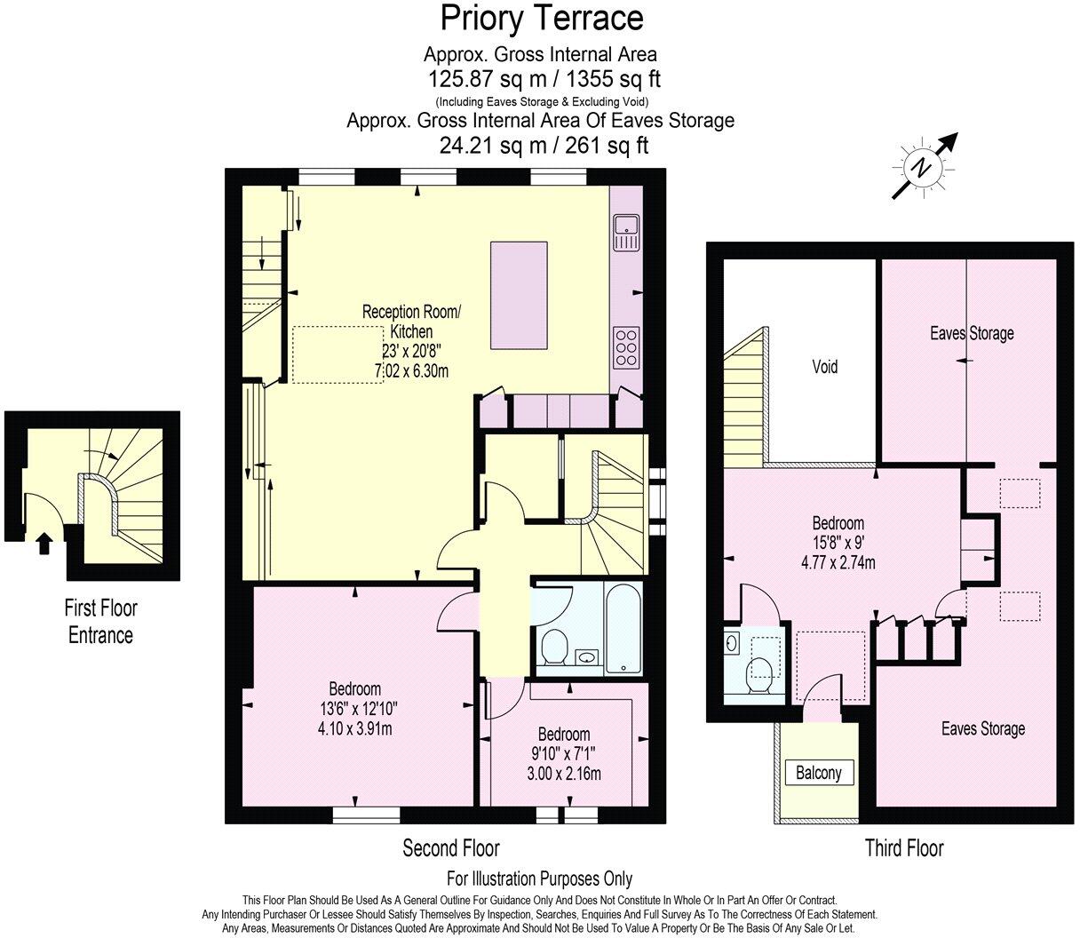Priory Terrace, South Hampstead, London, NW6 floorplan