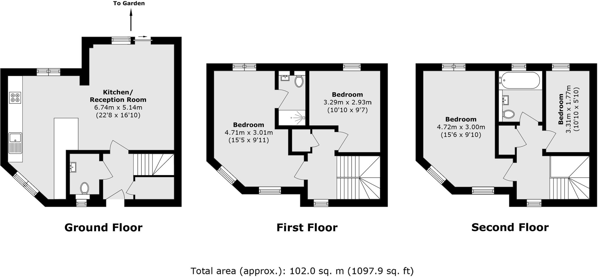 Hereford Road, Bow, London, E3 floorplan