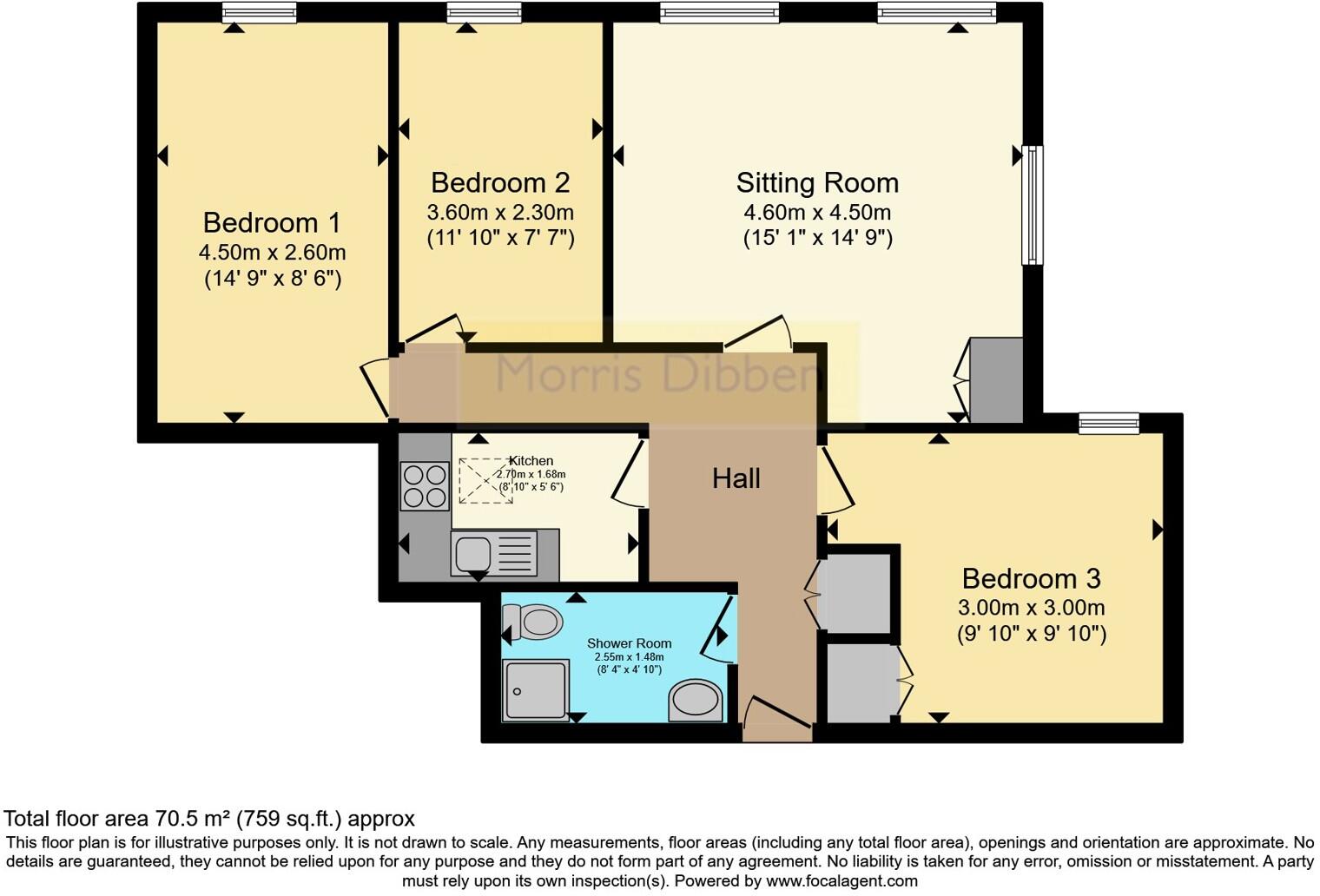 Westfield Avenue, HAYLING ISLAND, Hampshire, PO11 floorplan