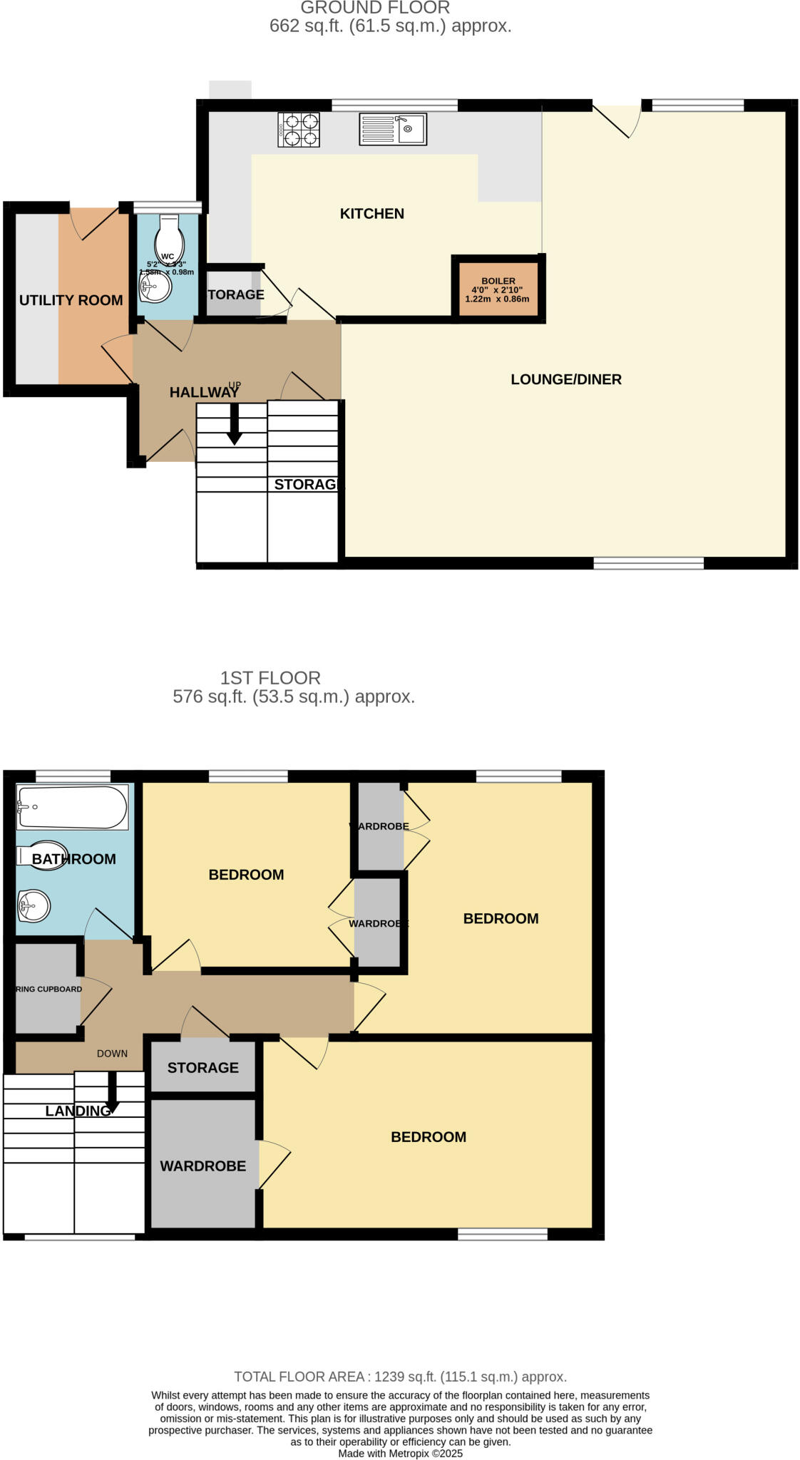 Ash Close, Raf Lakenheath floorplan