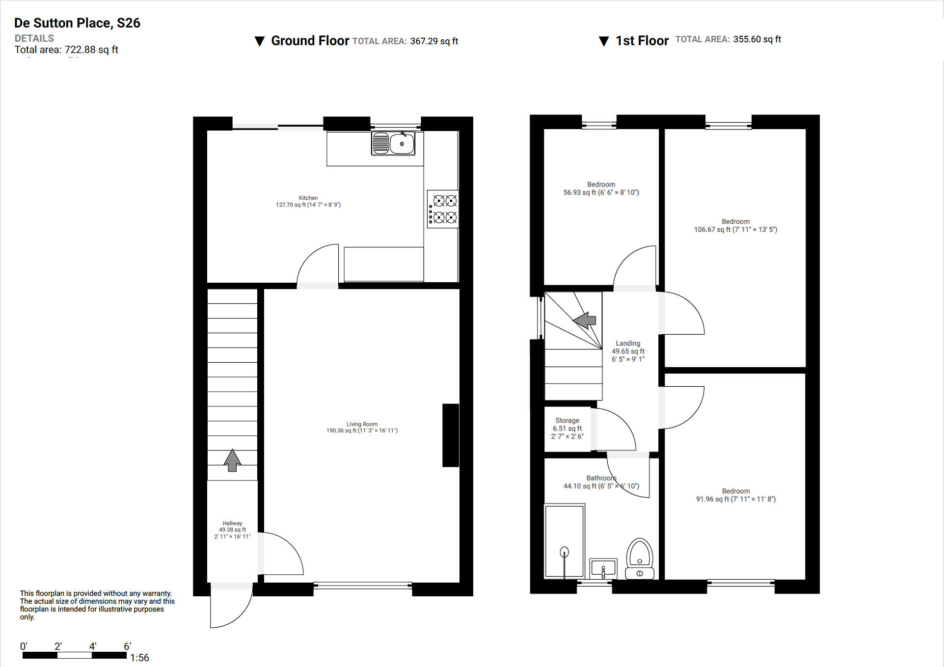 De Sutton Place, Harthill, Sheffield, S26 floorplan