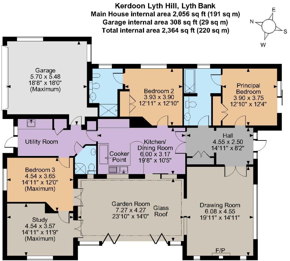 Kerdoon, Lyth Hill, Lyth Bank, Shrewsbury, SY3 0BT floorplan