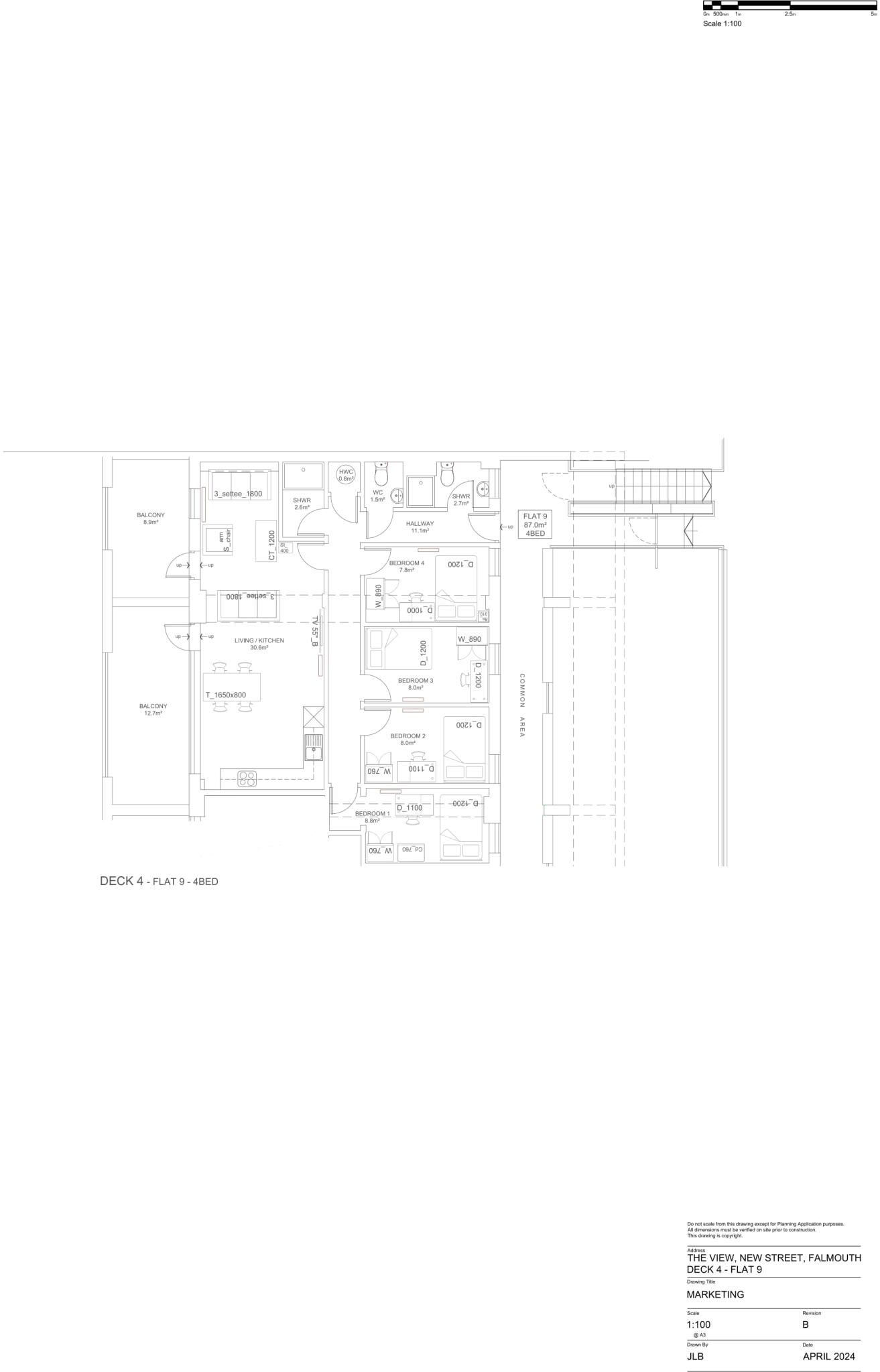 Flat 9, The View, New Street TR11 3LQ floorplan