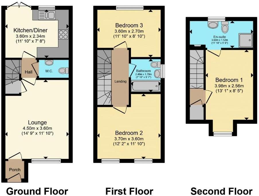 O'donnell Road, Whitnash, Leamington Spa, CV31 2FJ floorplan