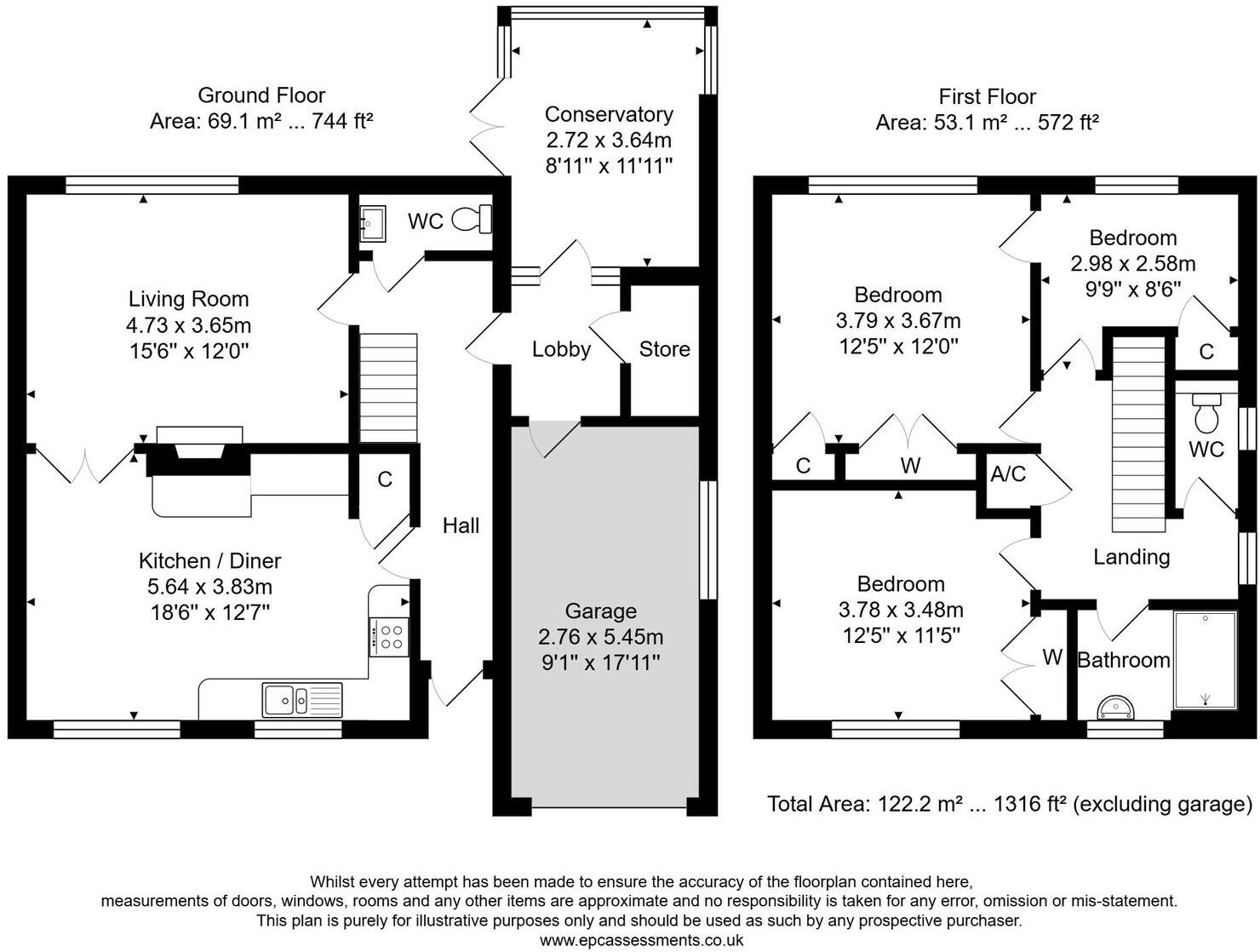 Cranwells Park, Bath floorplan