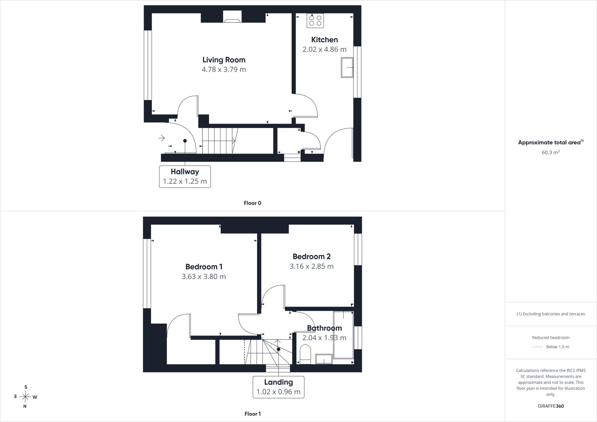 Shore Terrace, Salterbeck, Workington, Cumbria, CA14 floorplan