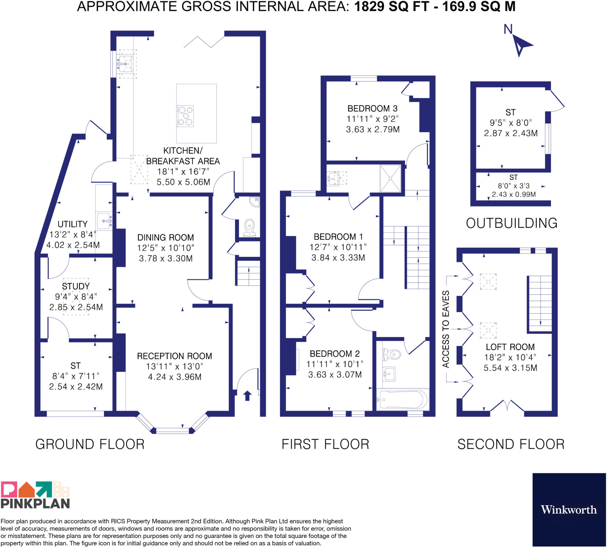 Church Road, Bagshot, Surrey, GU19 floorplan