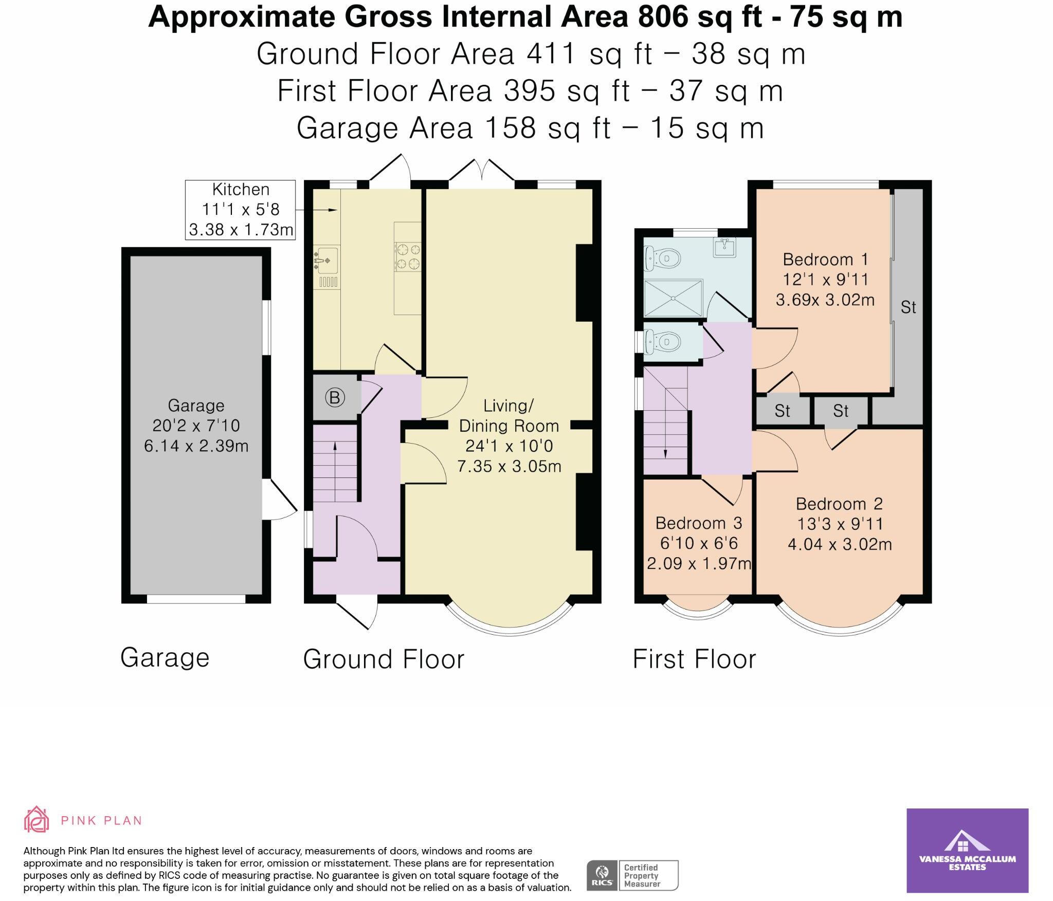 Wroxham Gardens, Potters Bar, EN6 floorplan