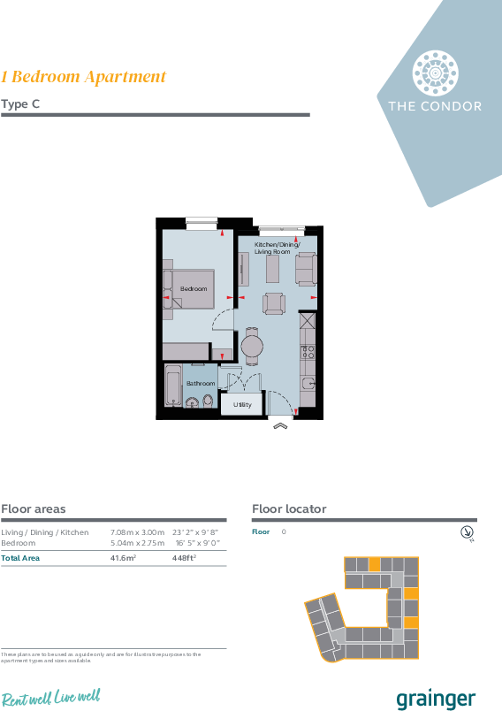 The Condor, Derby Derby DE1 floorplan