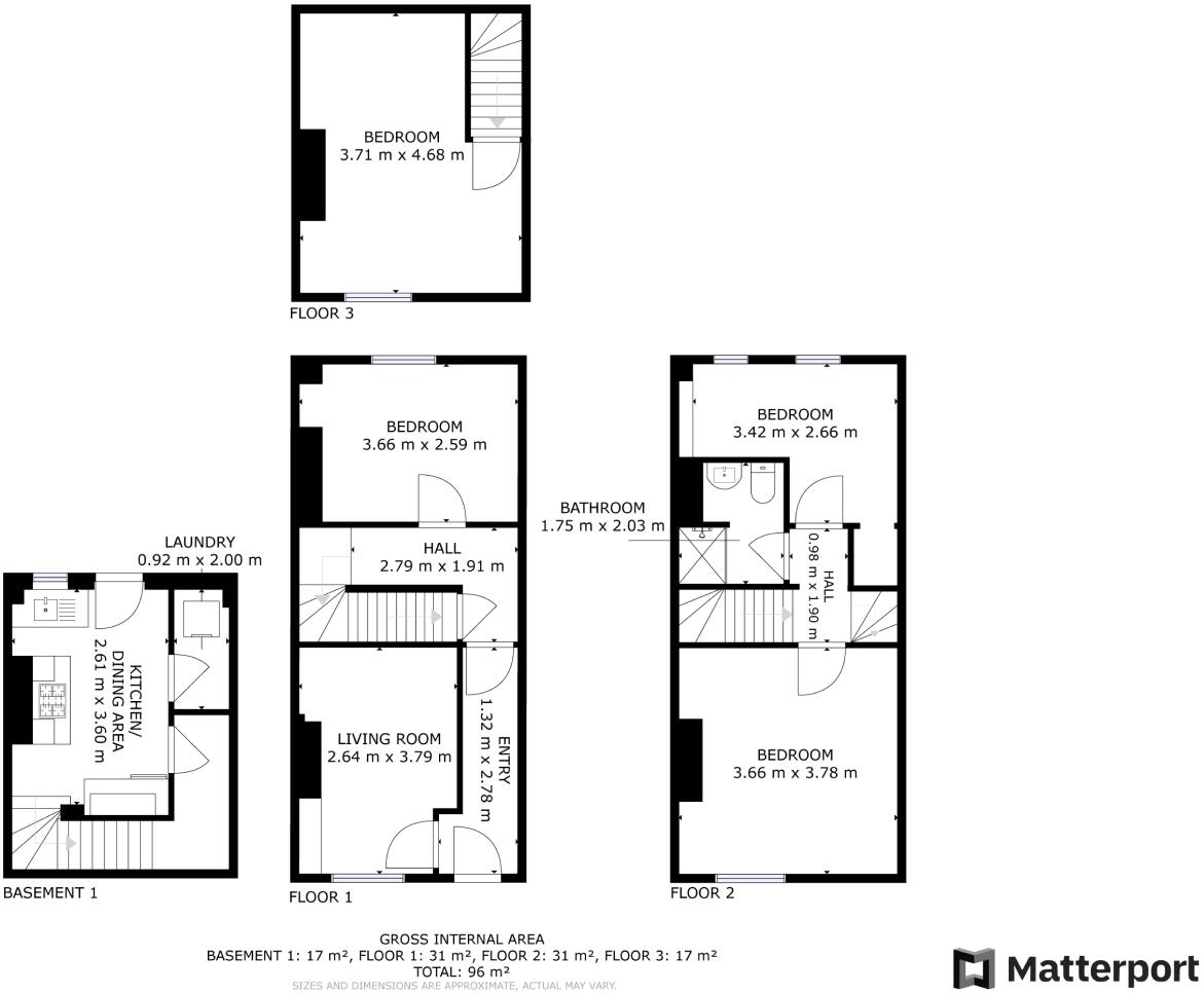 7 Waterloo Promenade, Nottingham, NG7 4AT floorplan
