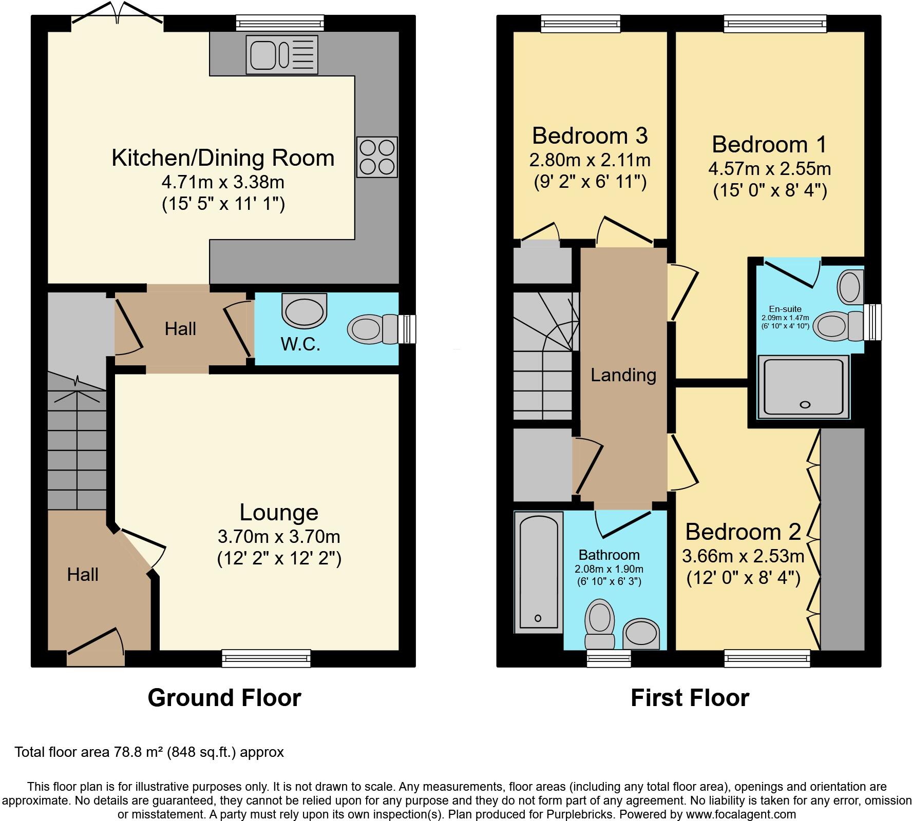 Lever Close, Crewe, CW1 floorplan