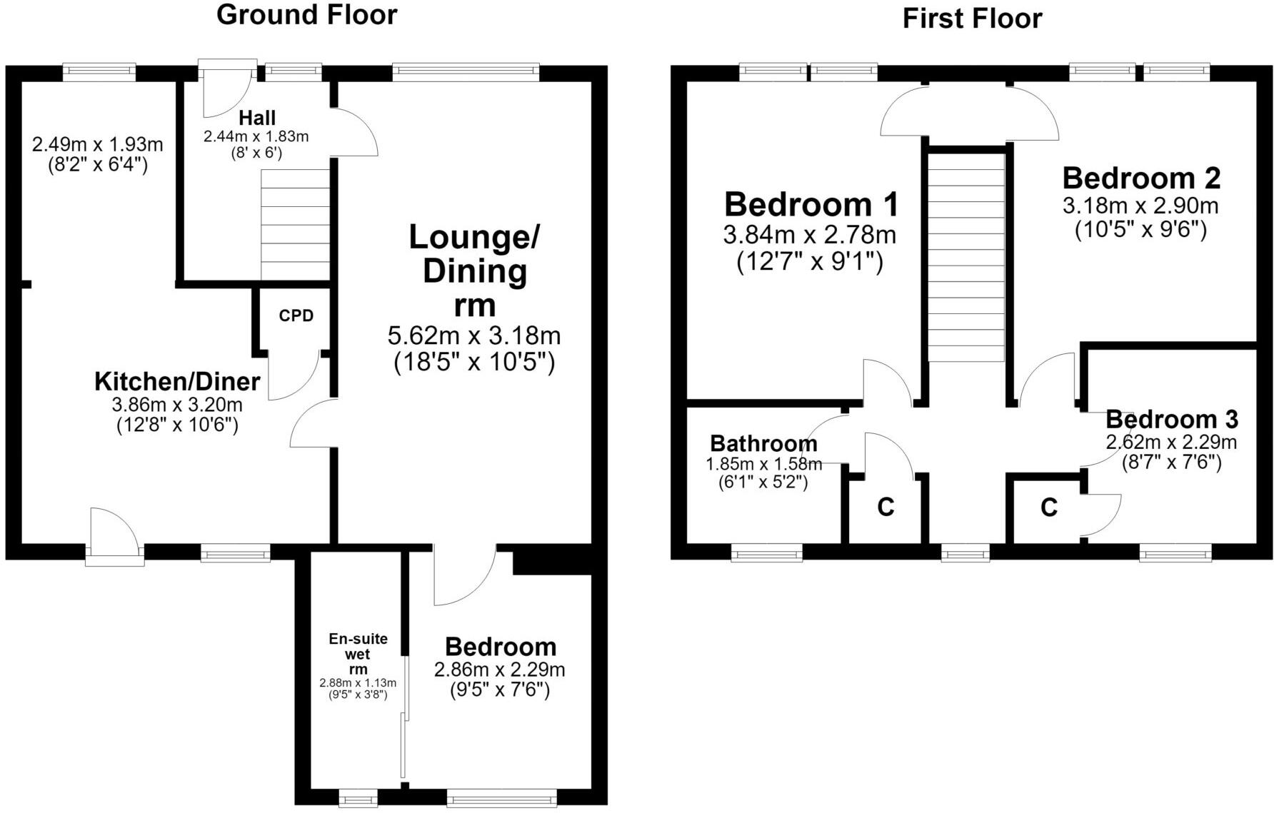5 Thomson Street, Ayr, KA8 9QB floorplan