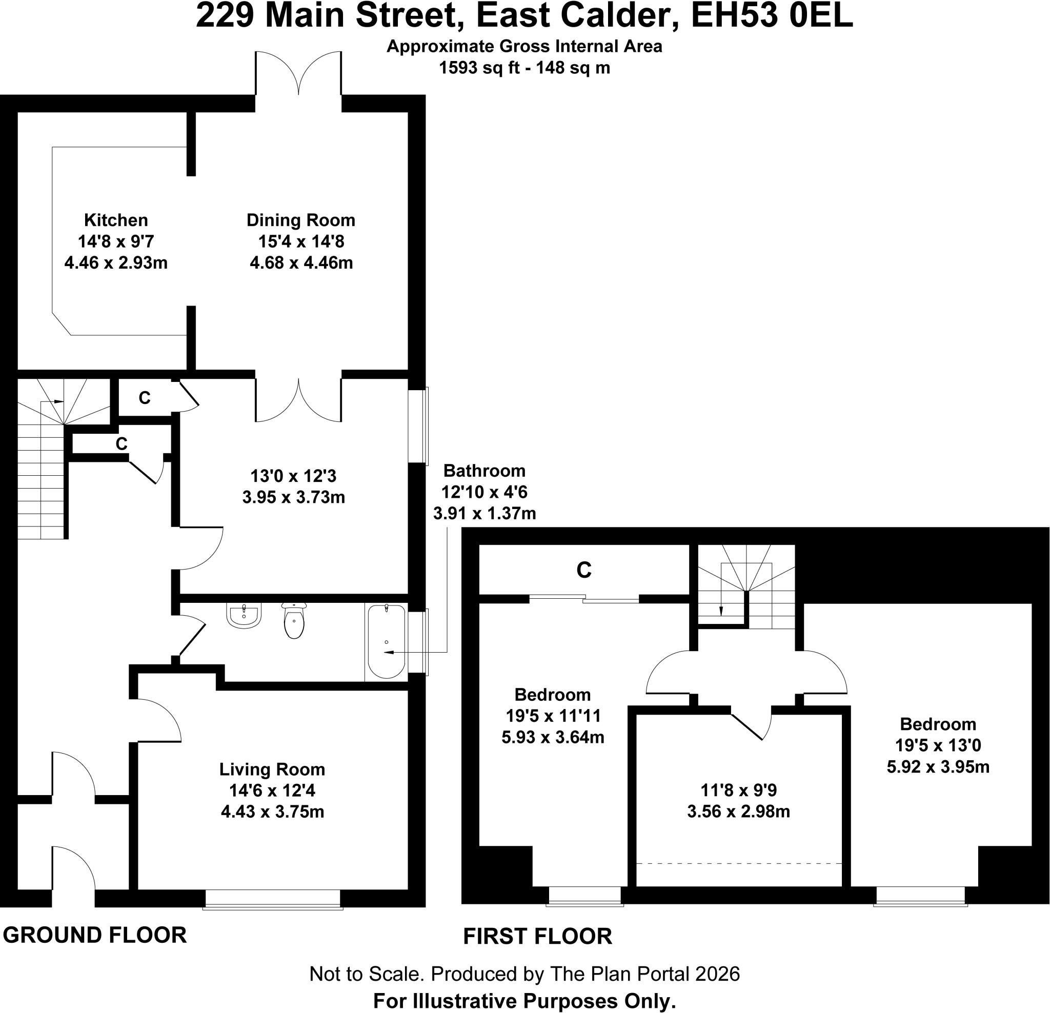 229 Main Street, East Calder, West Lothian floorplan