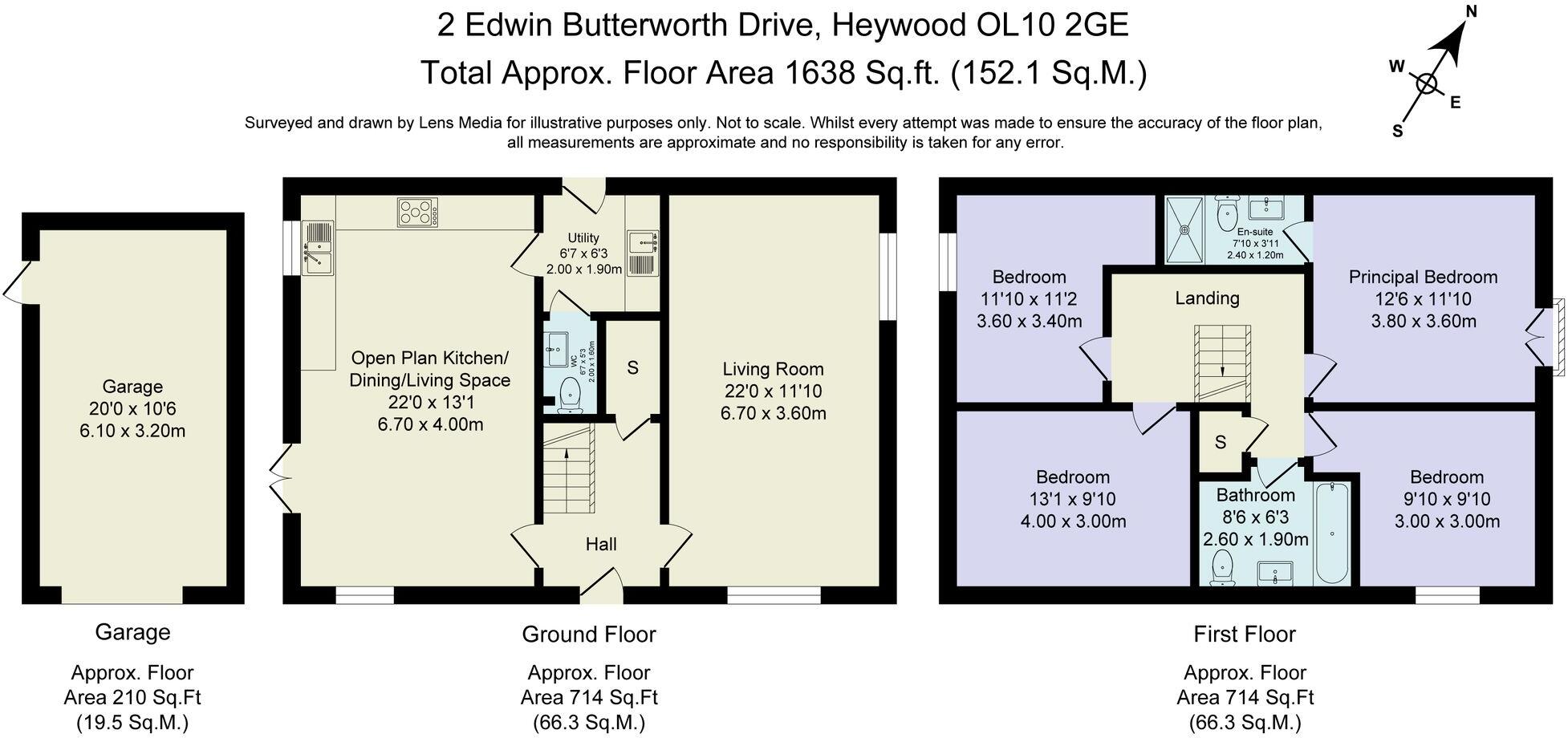 Edwin Butterworth Drive, Heywood floorplan
