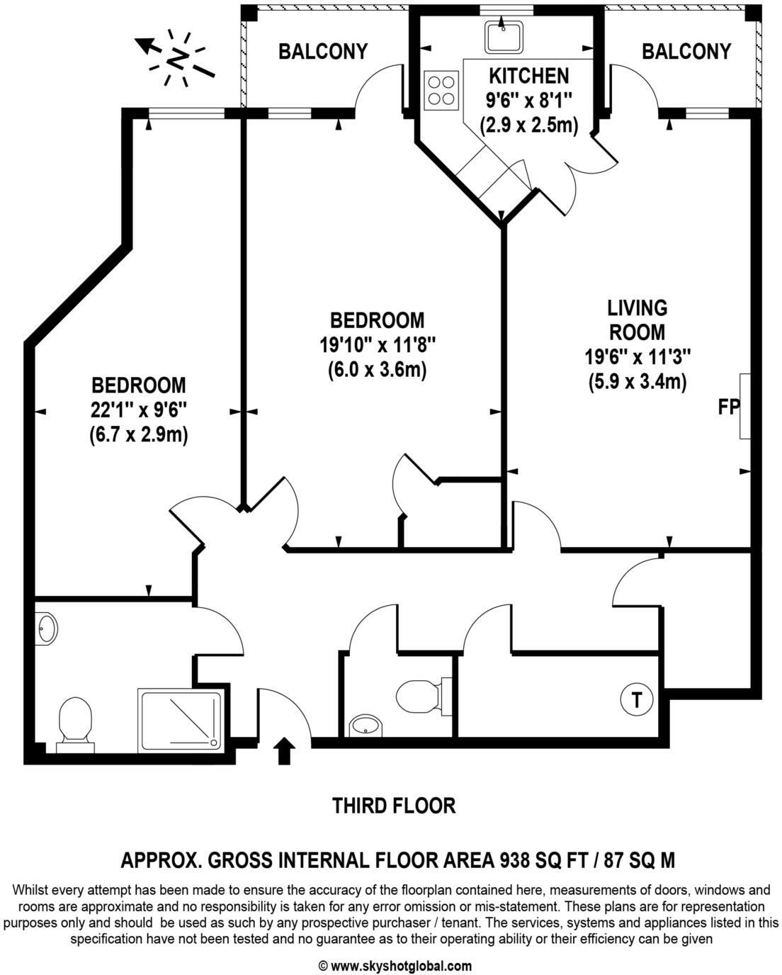 Elles House, Wallington floorplan