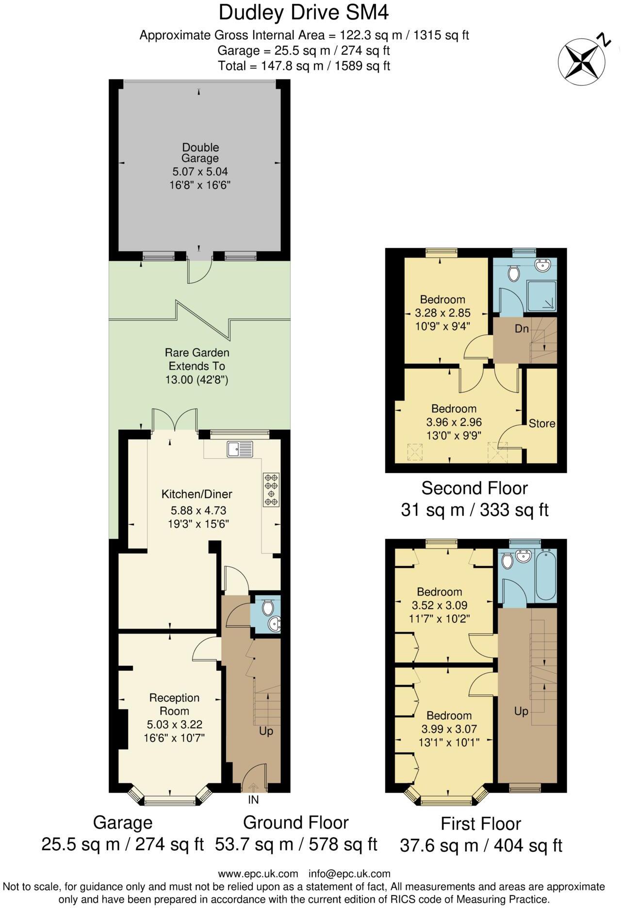 Dudley Drive, Morden floorplan