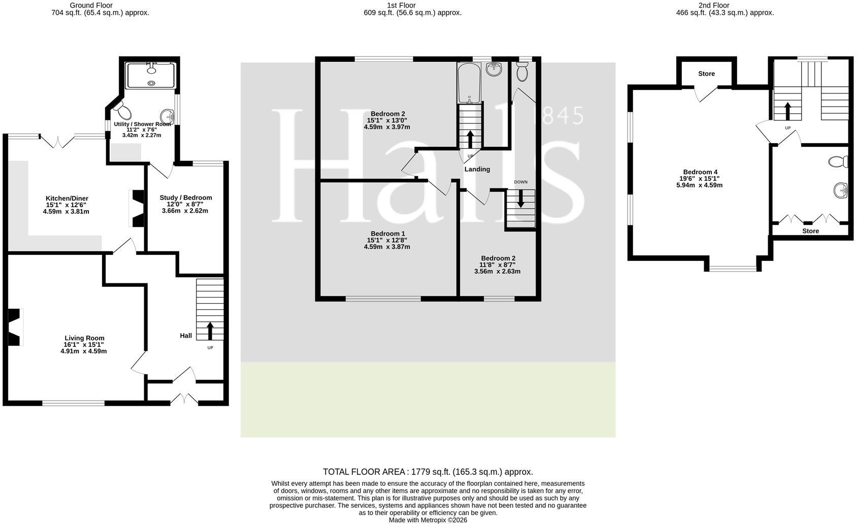 Bargates, Whitchurch. floorplan