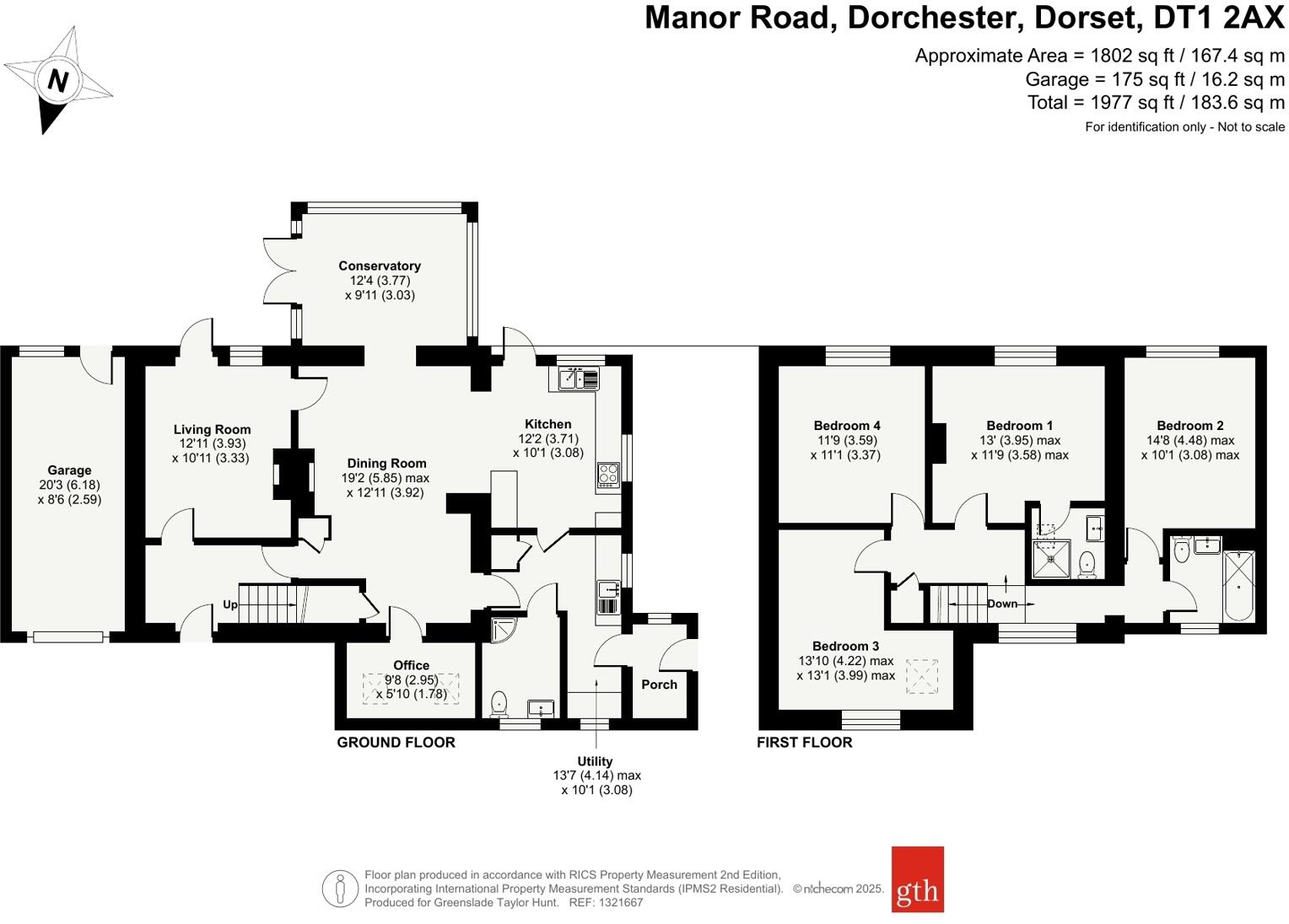 Manor Road, Dorchester, Dorset, DT1 floorplan