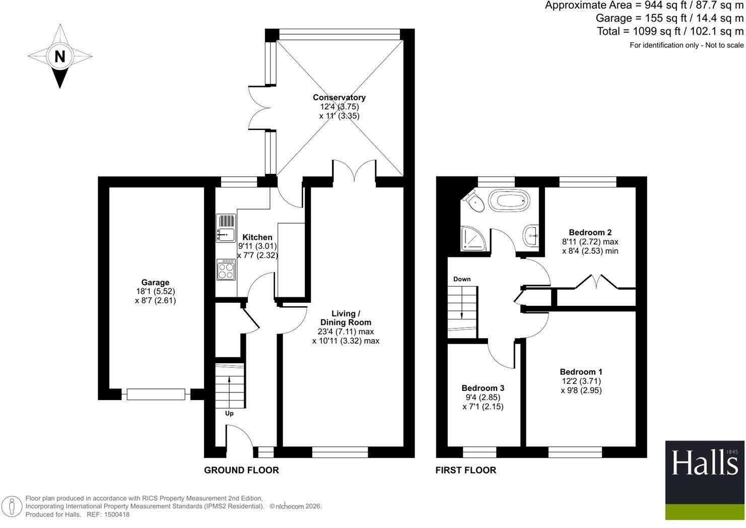 St. Oswalds Close, Malpas. floorplan