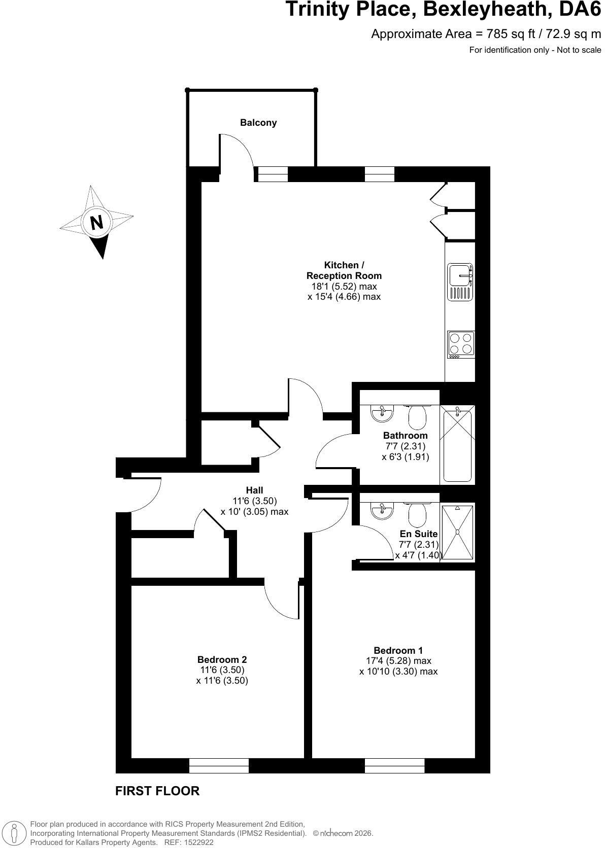 Elysium House, Trinity Place, Bexleyheath, Kent, DA6 floorplan