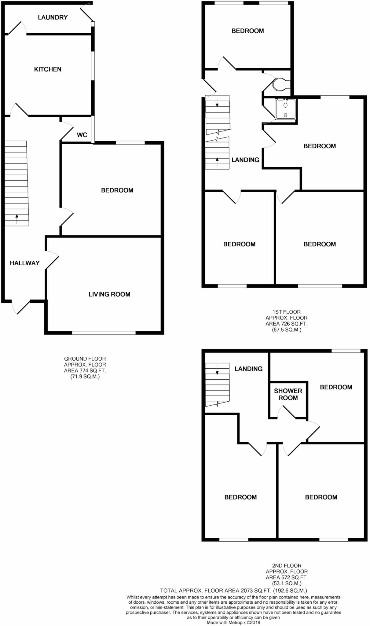 21 Noel Street, Nottingham, NG7 6AQ floorplan