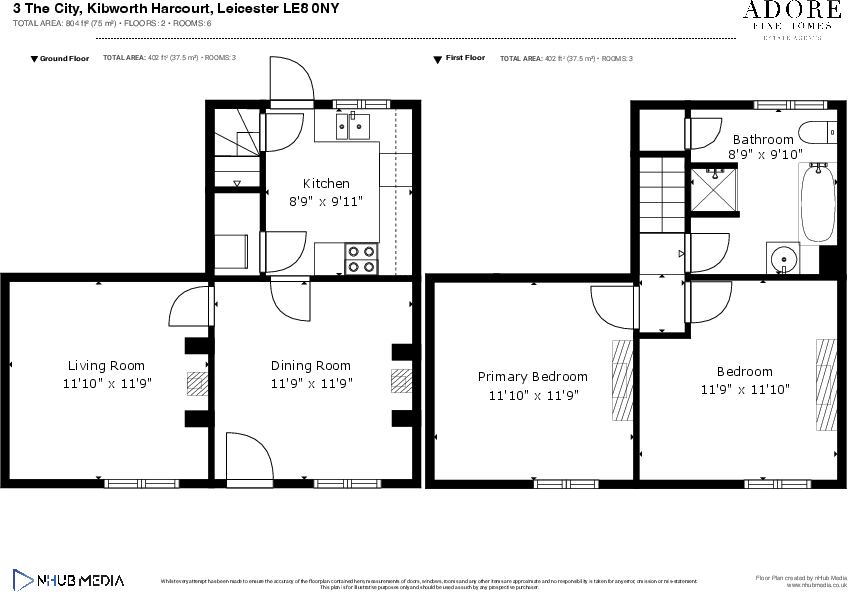 Middle Cottage, The City, Kibworth Harcourt floorplan