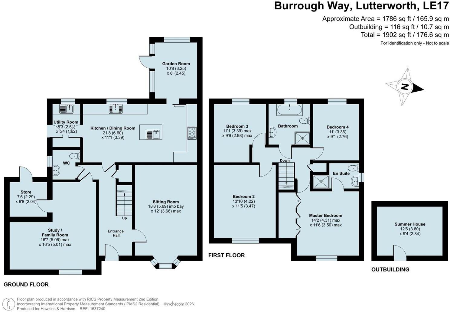 Burrough Way, Lutterworth, LE17 floorplan